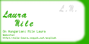 laura mile business card